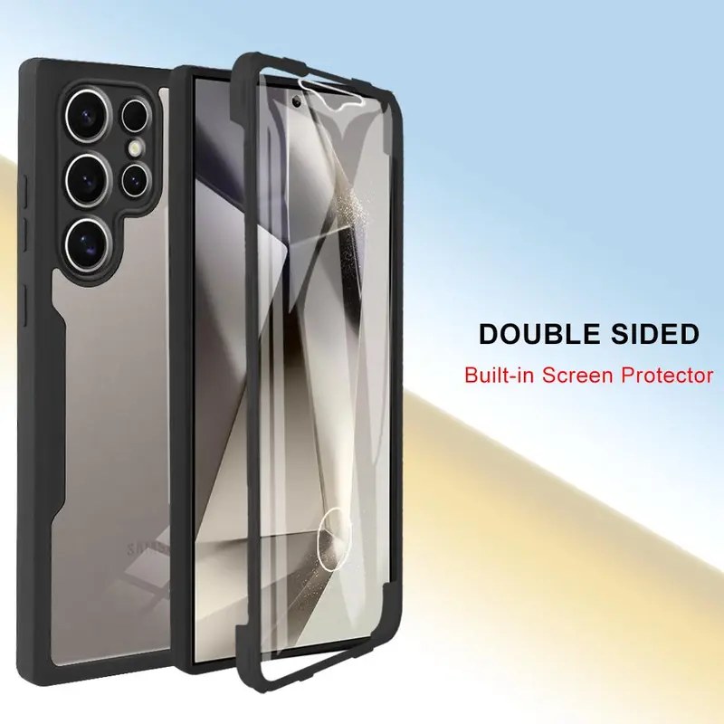 360 Degree Full Body Shockproof Phone Case with Screen Protector, Anti-drop Phone Cases for Samsung Galaxy S25 Ultra S25 Plus S25 S24 Ultra S24 Plus S24 FE, Cover 4