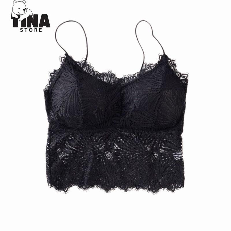 Áo Bra Ren 2817 Áo Lót 2 Dây Có Mút Ngực Dáng Croptop Cho Nữ 