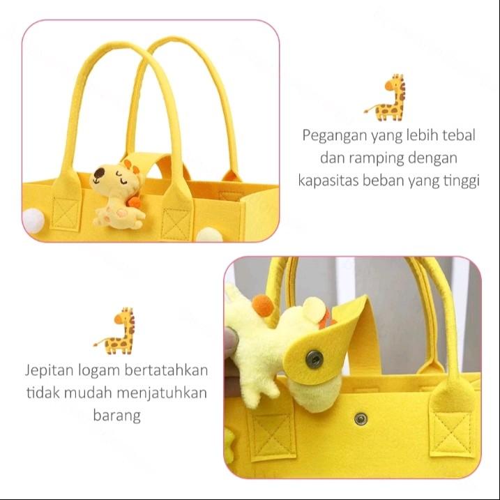 totebag lucu,unik, tas bayi,totebag hampers Wanita Casual Brown 2