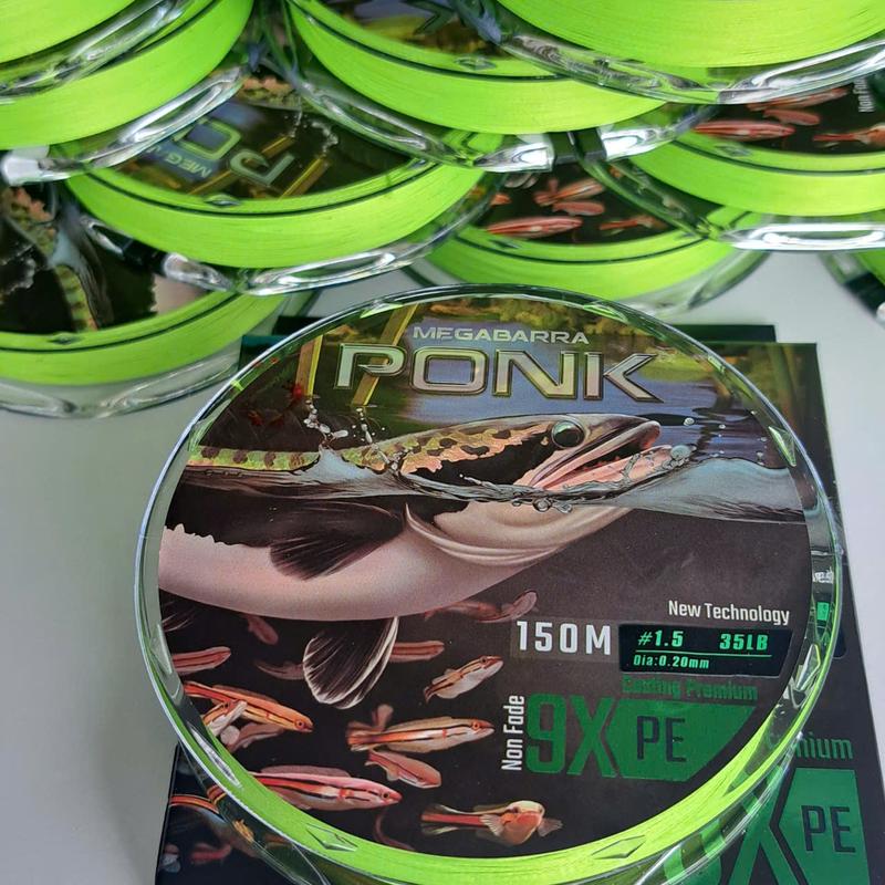 Dây câu lure PE Megabarra Ponk 9X 150m - Bắt Cá Đi Câu Fishing