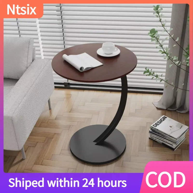 Small table sofa edge Table C-shaped small sofa edge table with modern and simple design-furniture, steel