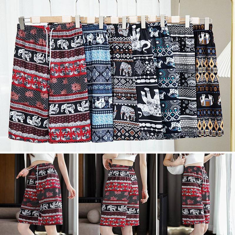 Product Introduction of Elephant Shorts Soft Cloth Comfortable To Wear Shorts Travel Sleep Stay At Home Elephant Pattern Pants With Many Patterns To Choose 30