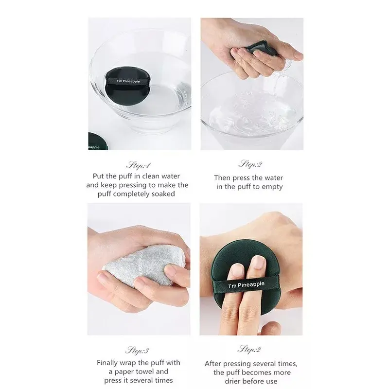 Sponge make up lembut spons cusion spons bedak tabur padat beauty powder puff foundation 3