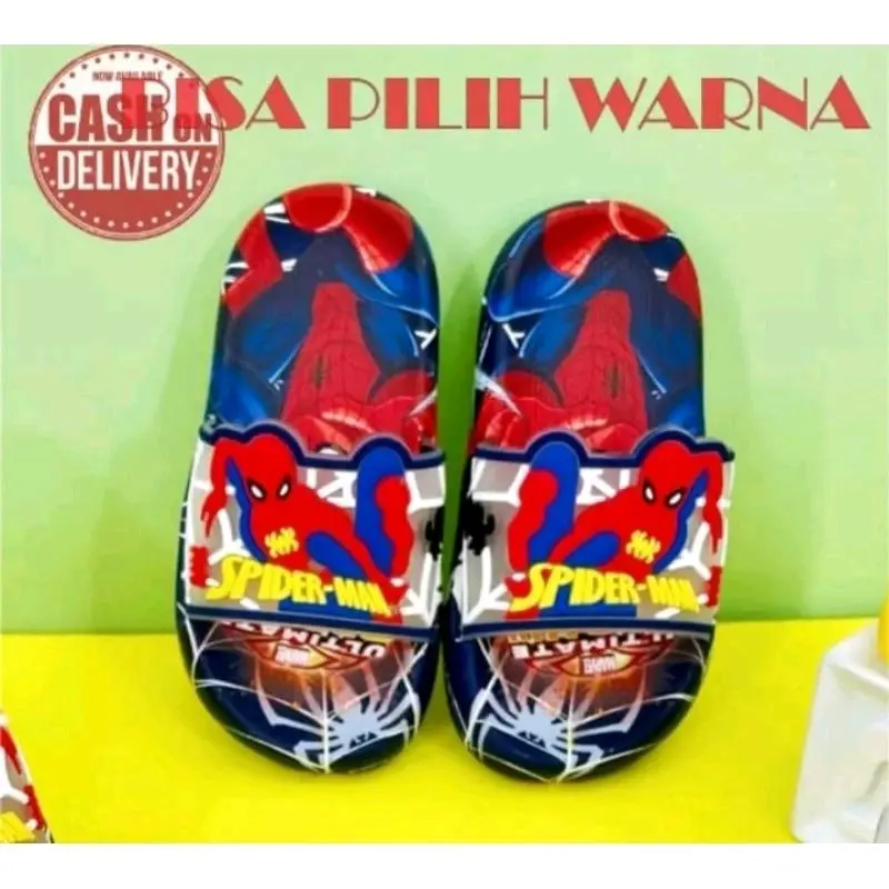 Sendal Anak Karakter Spiderman Sendal Jelly Import