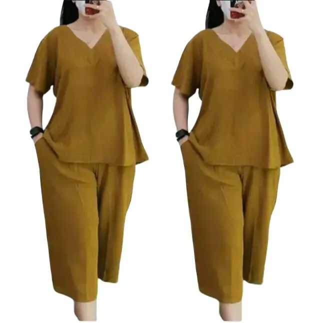 set andin Crinkle airflow Wanita Panjang Crinkle 0