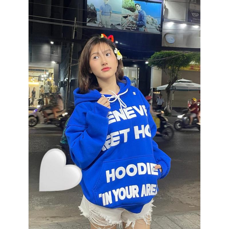 Áo Hoodie nam nữ mặc ấm cho cặp đôi in nổi Chữ WHENEVER , mũ to 2 lớp, form boxy, chất nỉ PE 3 màu đỏ, đen, xanh M03 Unisex MenswearMùa đông năm 2025 4