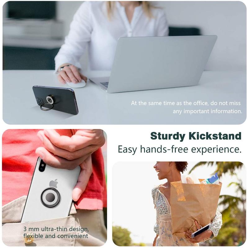 Product Introduction of COD   Cell Phone Ring Holder Phone 360 Degree Rotation Universal Finger Compatible with iphone and Tablets Accessories Magnetic 3