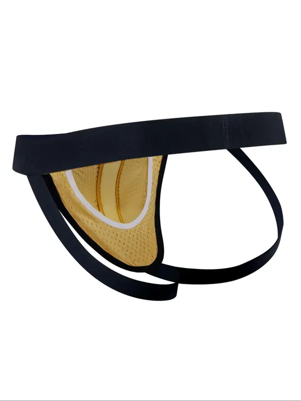 LGBTQ+ Men's Letter Tape Drop Waist Thong, Athleisure Breathable Comfortable Briefs for Daily Wear, Fashion Men's Underwear for All Seasons, Comfort Jockstrap Menswear, Undergarments 5