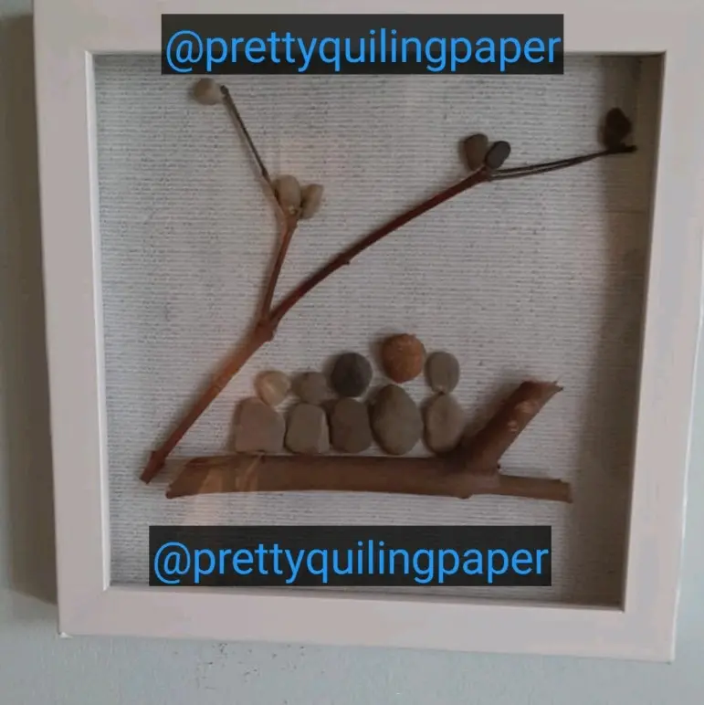 HIASAN DINDING SENI BATU PRETTY QUILING PAPER 0