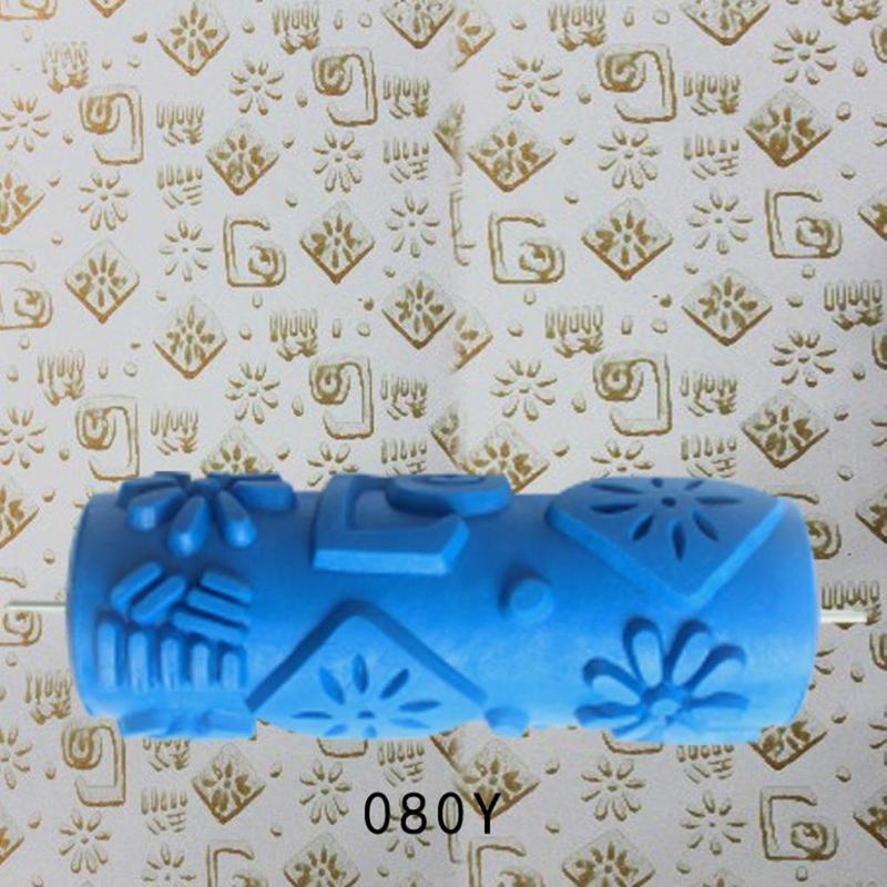 Product Introduction of 5\\\'\\\' Wall Painting Printing Rubber Pattern Roller Decor 0