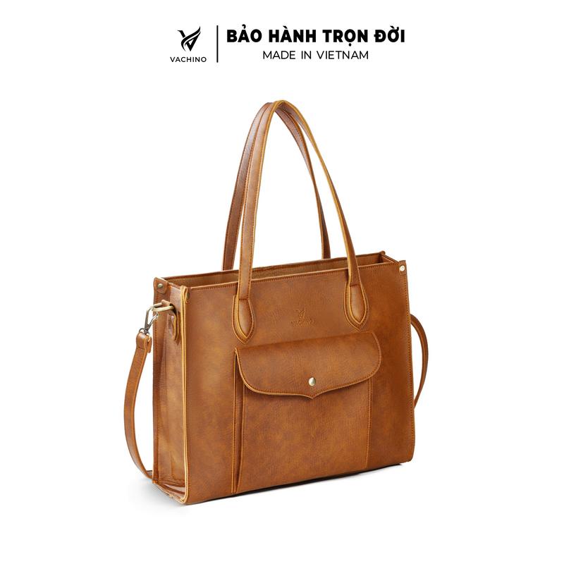 Túi xách công sở đựng laptop, tài liệu VACHINO - TX026. Đựng vừa lap 15.6inch. Bag