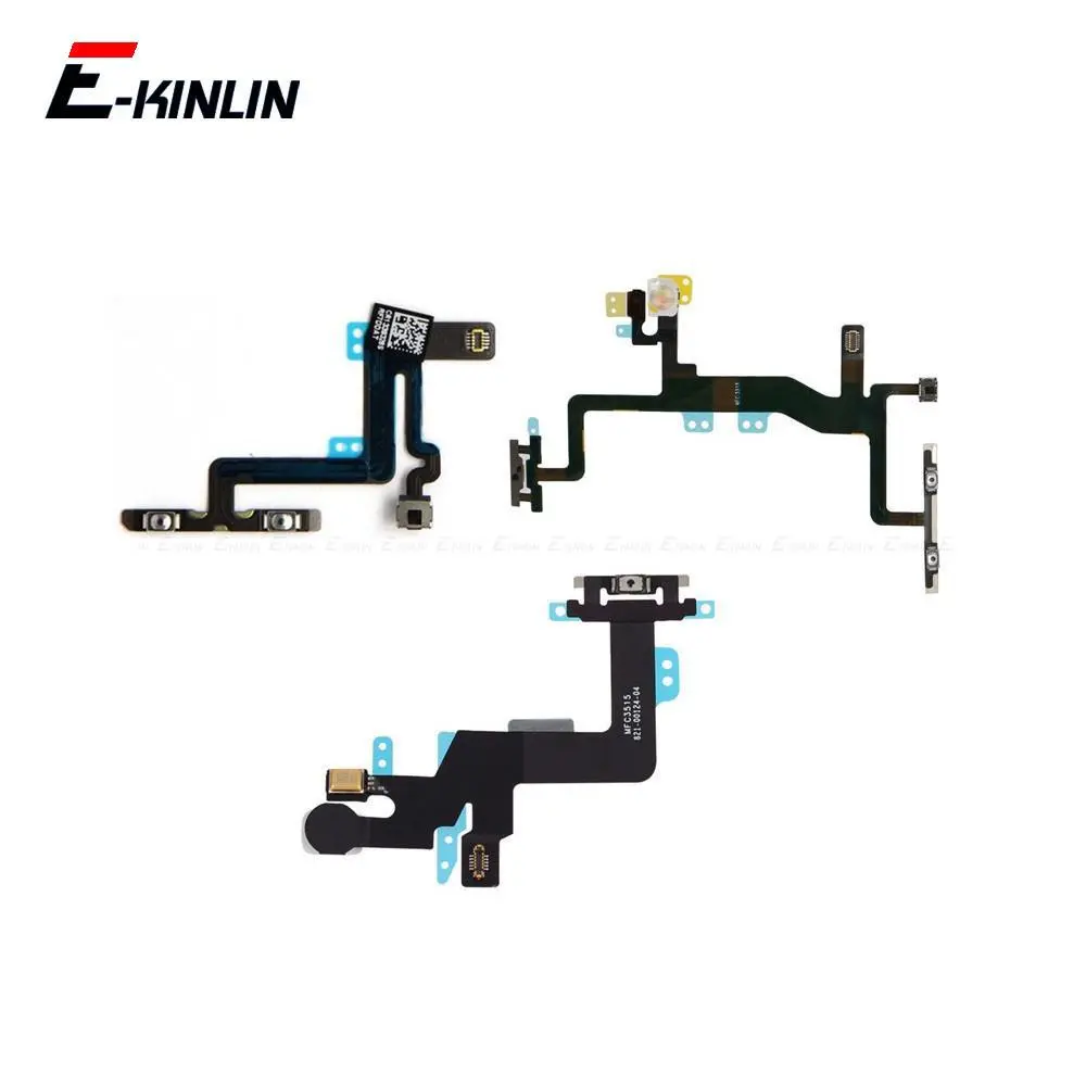 Công Tắc Nguồn Tương Thích Với IP 6, 6S Plus, 4, 4S, 5, 5S, 5C, SE 2016, Nút Bật Và Tắt, Nút Âm Lượng, Cáp Dẻo, Ruy Băng