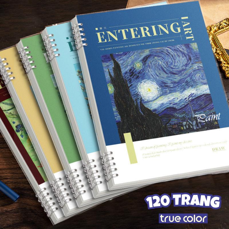 Sổ còng thay được giấy A5 B5 120 trang, bìa sổ còng kèm ruột giấy - Vỏ bìa nhựa binder, sổ tay thiết kế khuyết còng dễ viết planner, làm sổ còng bullet journal sổ  còng sổ  ohuhu