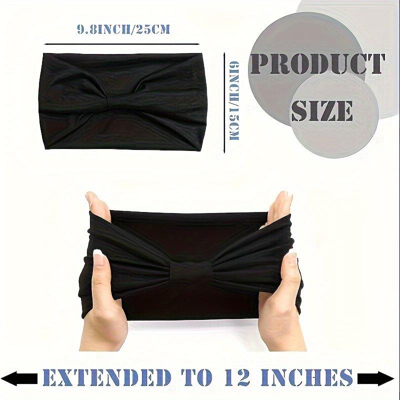 Women's 1pc moisture-wicking wide headband set - suitable for fitness, yoga, running, cycling, basketball | Polyester knitted fabric, suitable for normal hair types, no power supply required square 3