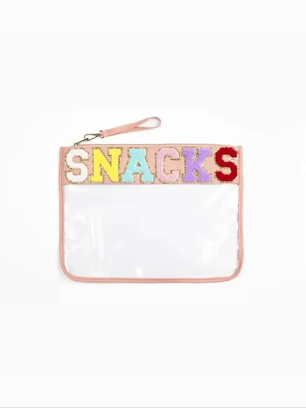 Cute Letters Design Makeup Bag, Novelty Transparent Makeup Bag, Zipper Versatile Cosmetic Storage Bag for Women & Girls for Daily & Travel Use 8