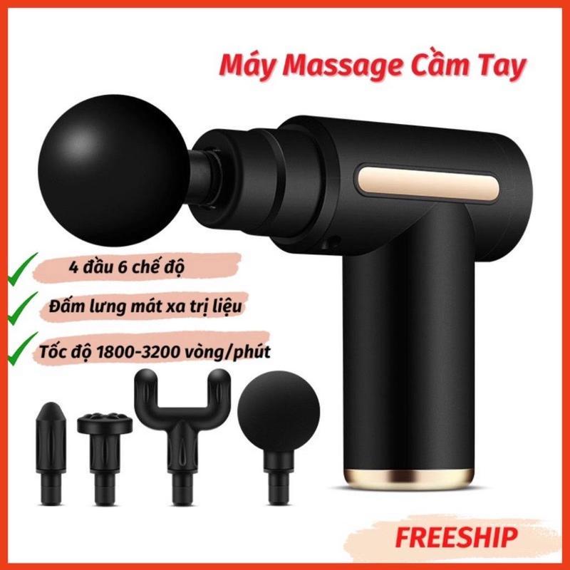 (Loại 1 pin 1200) Máy Massage Cầm Tay Mini Cao Cấp - Công Nghệ AI Cảm Biến Lực Nhấn Giúp Giảm Đau Mỏi