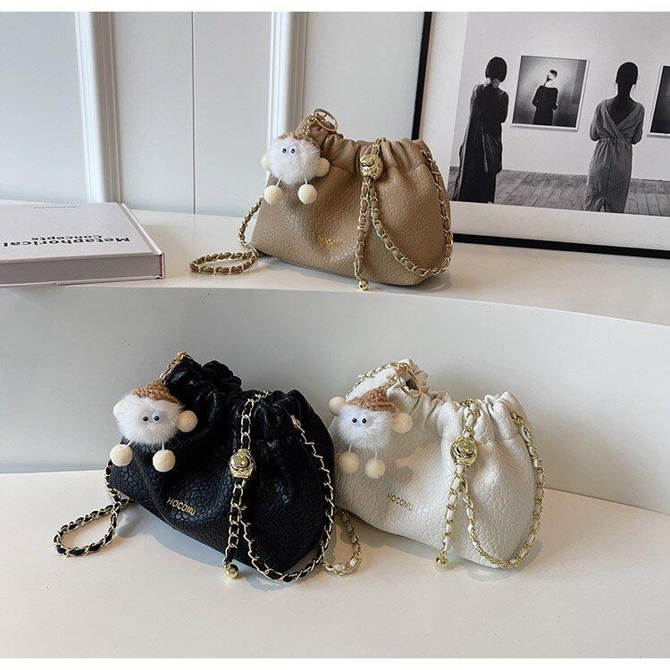 3083 TAS SERUT WANITA TAS KECIL MINI BAG KOREAN STYLE SLINGBAG BUCKET BAG FREE CHARM BAG LUCU HOCO 4