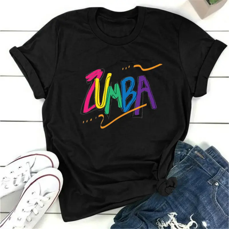 Women's Short Sleeve Korean Style American Style Printing Stylish Top Short Sleeve