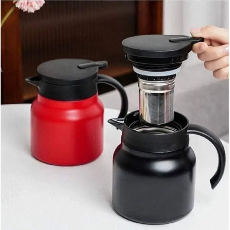 Ấm pha trà giữ nhiệt có lõi lọc inox chống gỉ, bình pha trà nắp vặn đậy kín , giữ nóng 12 giờ , giữ lạnh 20 giờ thuỷ 4