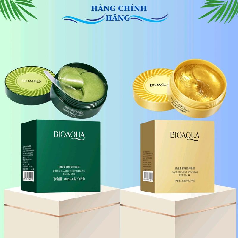 1 Hộp Mặt Nạ Mắt Glod 24k Và Vị Tảo Biển Skincare Nữ mặt nạ môi bioaqua