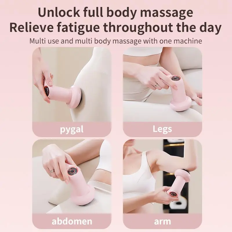 Portable Handheld Body Massager, USB Rechargeable Cell Massager for Abdomen, Neck, Legs, Arms, Body Sculpting Machine for Women 2