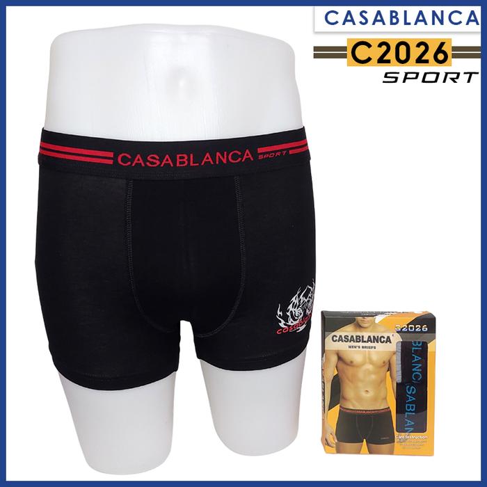 Gambar Casablanca C2026 Celana Dalam Boxer Pria Dewasa Isi 2 Sport 100% Spandex Rayon Model Segi Empat dari CasablancaWear Kota Administrasi Jakarta Barat Tokopedia