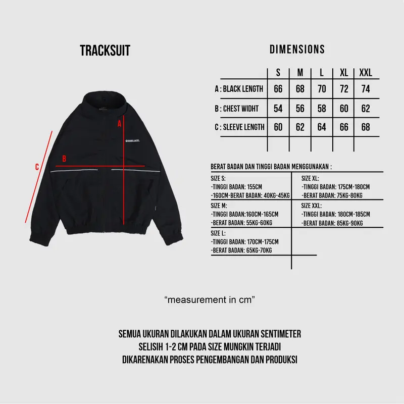 Dobujack Track Suit Jacket Trump Black Strip Blue 4
