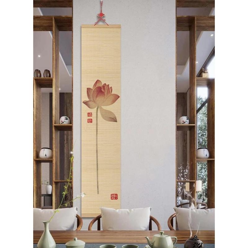 Mành Rèm Trúc In Hình Nghệ Thuật, Decor Trang Trí Nhà Hàng, Rèm Trúc Phòng Trà (giá bán theo lẻ hình) 3