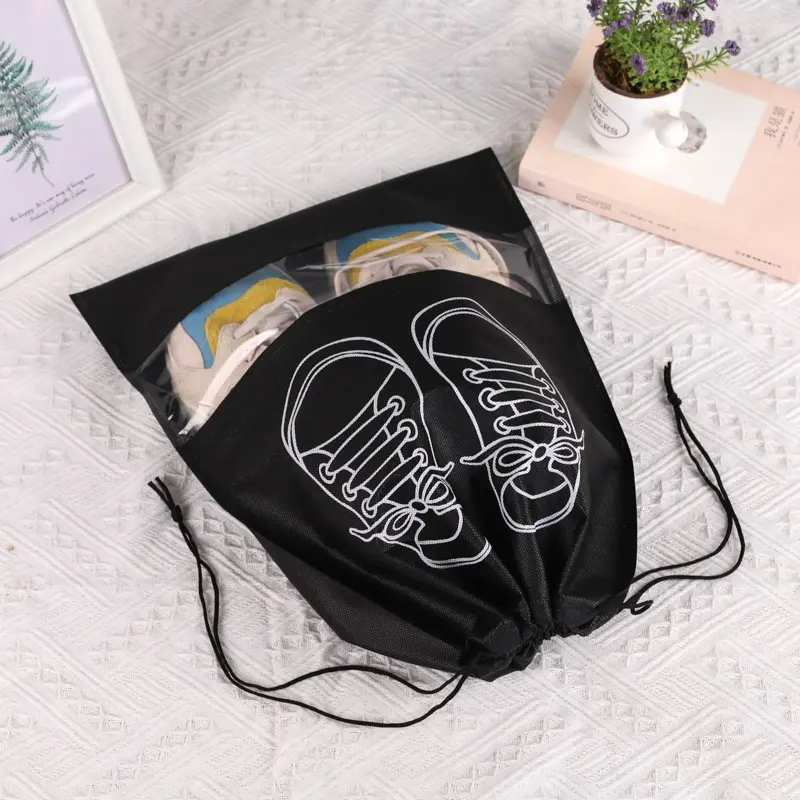 Túi Bảo Quản Giày Dép, Túi Đựng Giày Đi Du Lịch Hoặc Cho Vào Vali Chống Bẩn Tiện Lợi (Màu Sắc Ngẫu Nhiên)