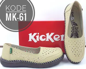 Fashion Sepatu Kickers Wanita Slip On Kode MK-61 Shoes