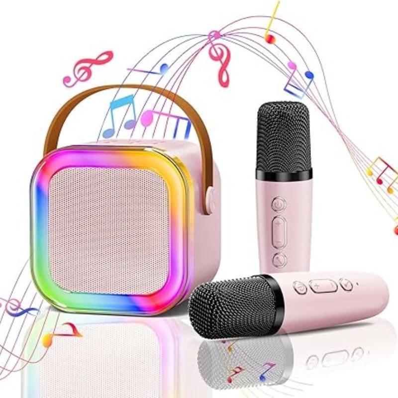 Rechargeable Wireless Speaker, 1 Count Karaoke Speaker with Microphone, Multi-functional Bluetooth-compatible Speaker for Home Party, Best Gifts for Men 3