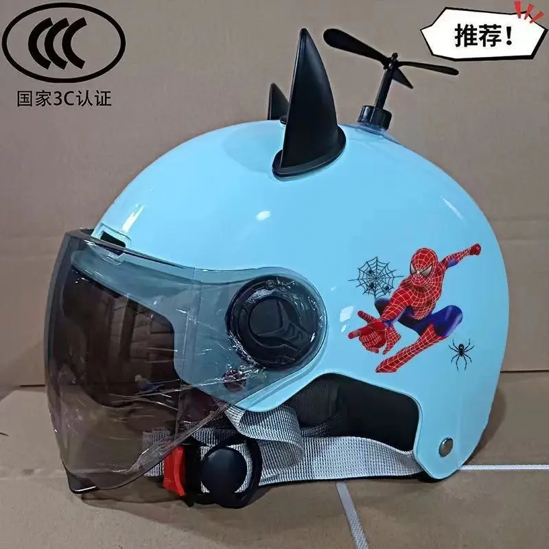 Topi Keledar Kanak-kanak, Diperakui 3C, Untuk Lelaki dan Perempuan, Sesuai untuk Musim Panas, Topi Keledar Separuh Pelindung, Universal Sepanjang Musim, Sesuai untuk Motosikal Elektrik, Kanak-kanak,