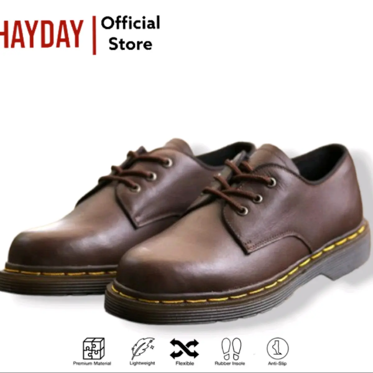 sepatu pria terbaru sepatu low dokmar 3 hole Round Toe Square Toe Boots shoes