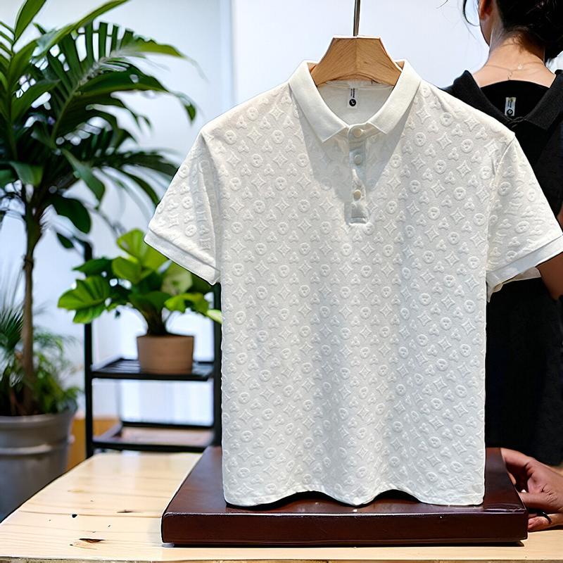 Product Introduction of 2024 Summer Men's Jacquard Polo Shirt - Breathable & Comfortable Slim Fit Casual T-Shirt, Trendy Short Sleeve Top for Men (Best Gift Idea) 🔥 5