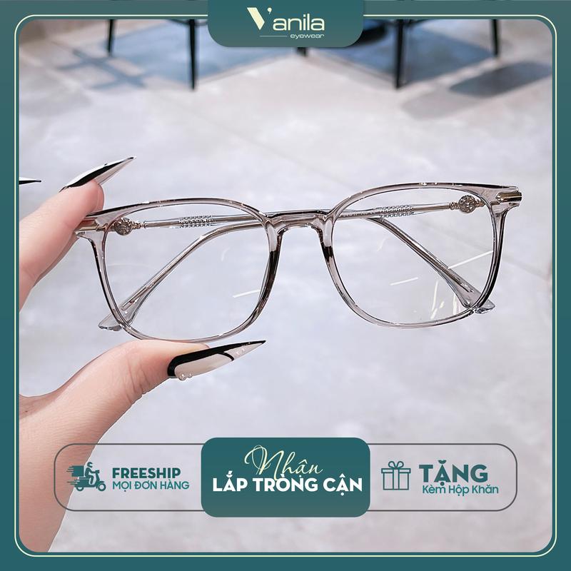 Gọng kính cận nữ VANILA KC83020 gọng kính cận nhựa dẻo có mắt kính giúp chống ánh sáng xanh và tia UV Kính Mắt thiết kế thời trang, bán chạy nhất kinh mat Vanila