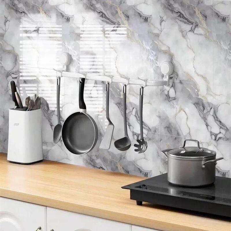 Product Introduction of Miếng Dán Gạch Lát Vinyl Tự Dính, Chất Liệu Nhựa Bóng, Họa Tiết Đá Cẩm Thạch, Có Thể Tháo Rời, Thích Hợp Để Trang Trí Phòng Khách, Phòng Ngủ Và Nhà Bếp giấy  dán  bếp 8