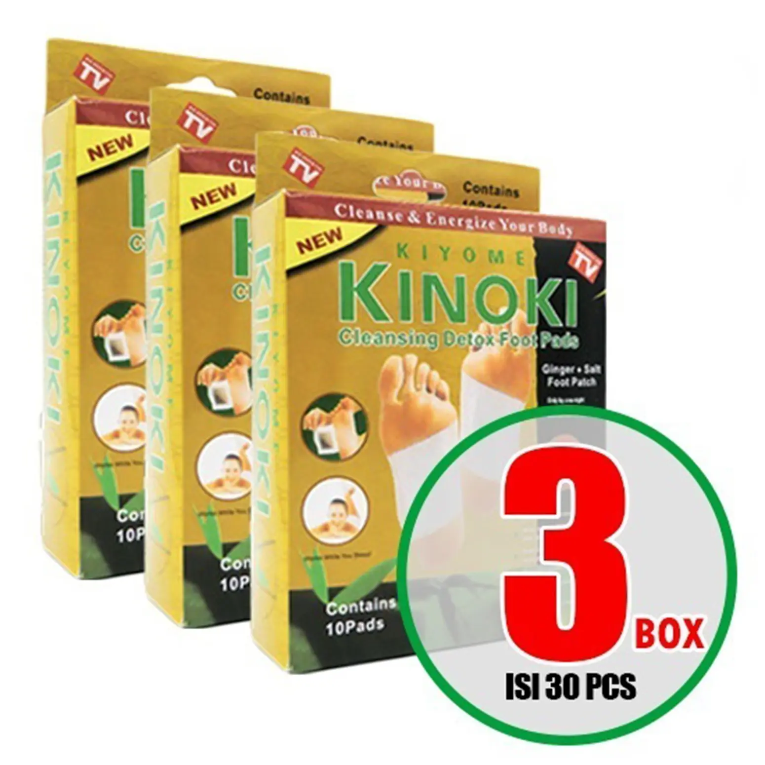 Hemat 3 Box Kinoki Gold Koyo Detok Kaki Isi 30 Pcs Mengatasi Susah Tidur Badan Pegal Pegal Insomia Kinoki Foot Pads Patch Hand Ginger  Salt koyo  original Masker