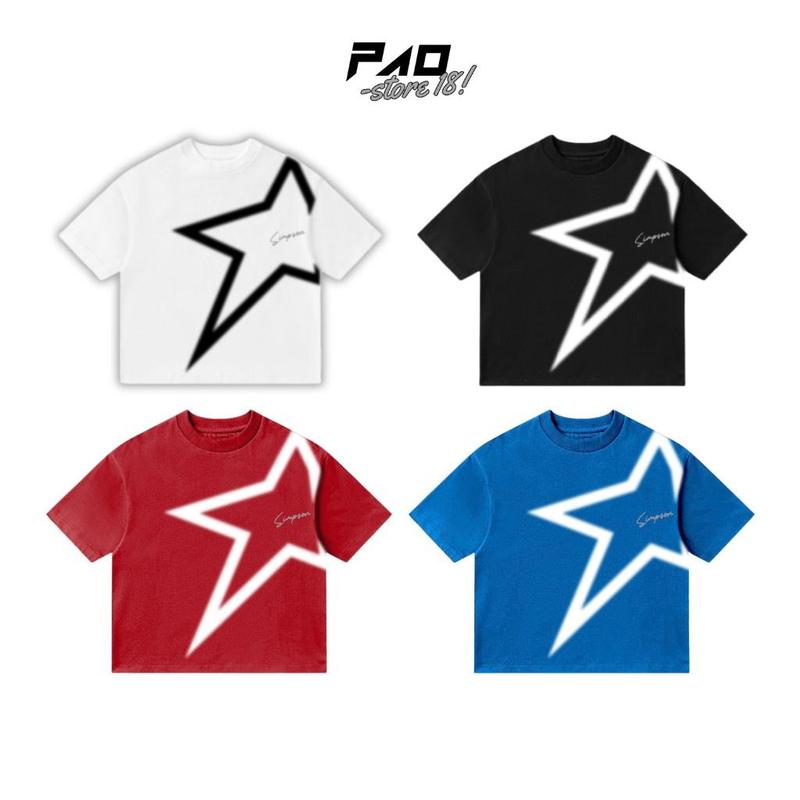 Áo Thun Boxy In Ngôi Sao SIMSON Local Brand Unisex Nam Nữ Oversize - HA.BO