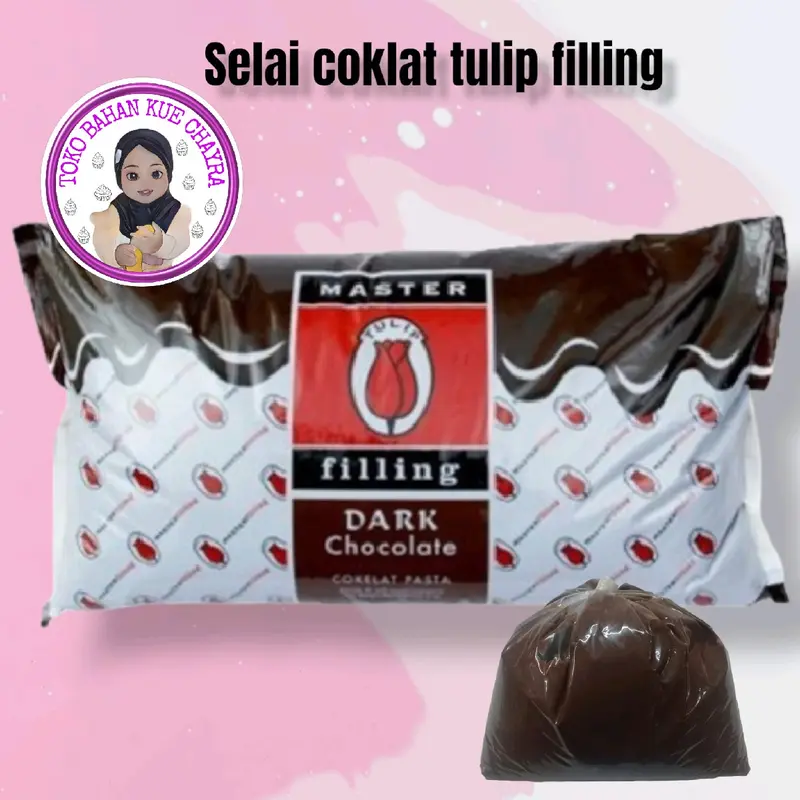 tulip filling coklat repack 250gr selai coklat 0