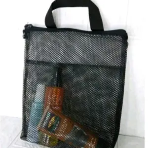 New Pouch Bag ALAT MANDI RIT Bahan Jaring/Tas Serbaguna Organizer Pria Wanita Hitam Segera miliki