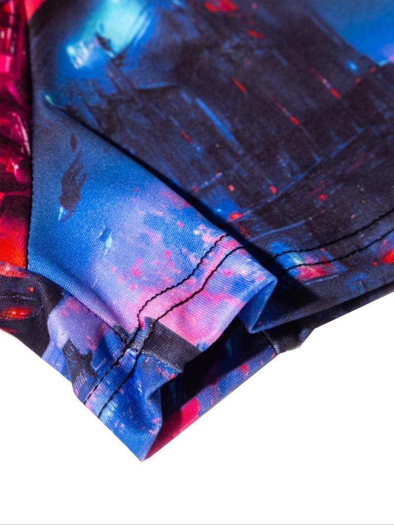 Product Introduction of Random Men's All Over Print Boxer Brief, Casual Comfy Breathable Underwear for Daily Wear, Men's Underwear for All Seasons, Undergarments 9