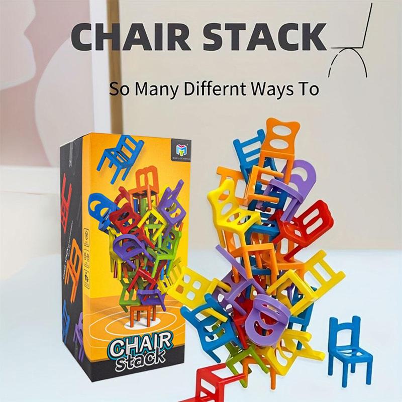Product Introduction of Colorful Family Board Game A Strategic Educational Toy for Kids Balance Chairs on a Desk to Win N6H3 17