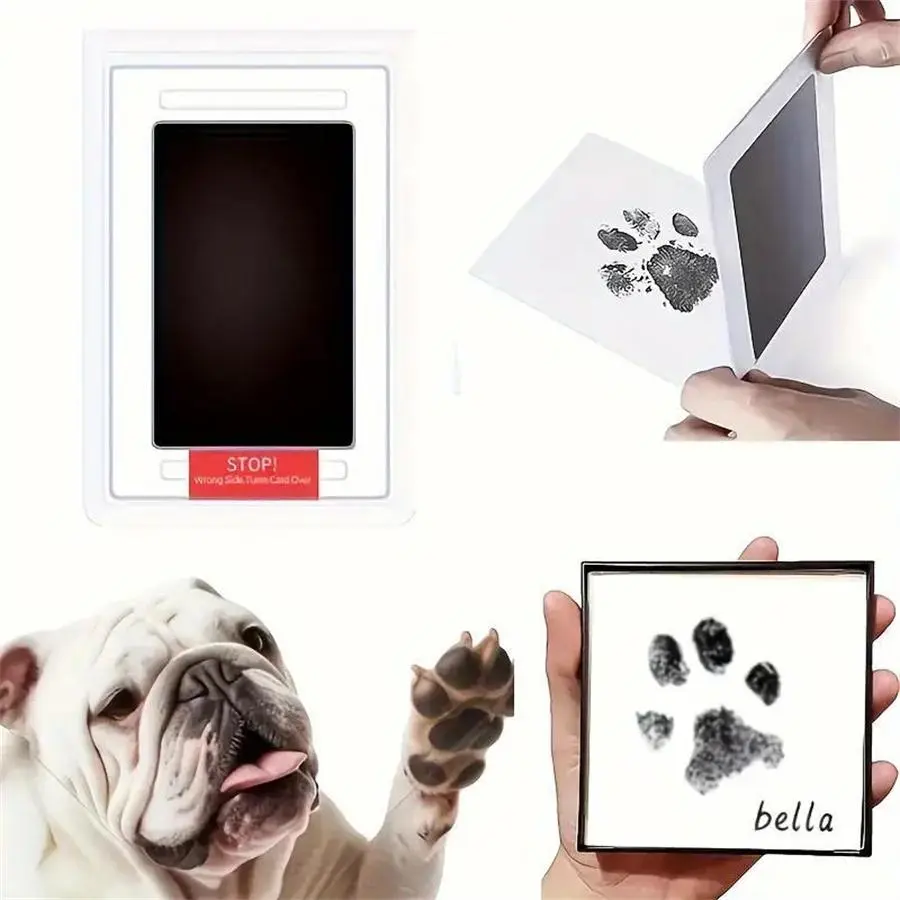 Pet Paw Print Ink Pad, 1 Count Non-contact Creative Pet Memorial Supplies, Dog & Cat Accessories, Pet Supplies, Holiday Gift