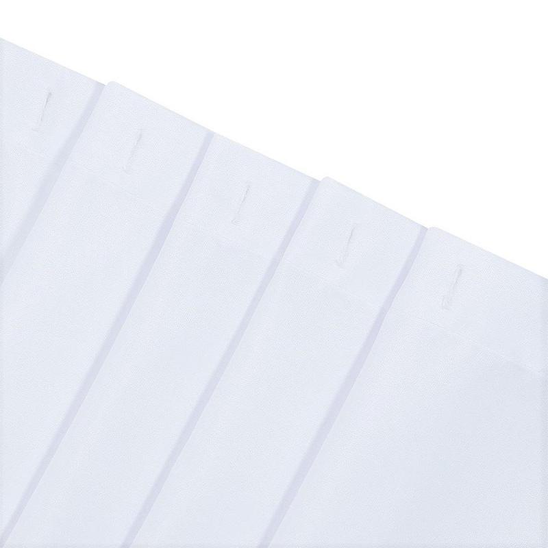 Product Introduction of Ruffle Trim Bathroom Curtain, 1 Count Solid Color Bathroom Decorative Curtain with Hooks, Bathroom Accessories, Home Decor Supplies for Bathroom 9