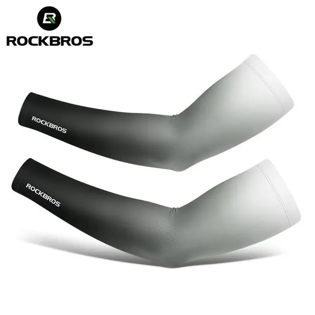 ROCKBROS Arm Sleeves UV Protection Volleyball Basketball Motorcycle Arm Sleeves Summer Quick Dry Breathable Sunscreen Sport Wear Arm Sleeves