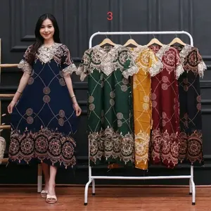 GROSIR DASTER ARAB BUSUI BROKAT RENDA MILO ORY | RAYON SUPER GREAD A RENDA MILO ORY  Dress bumil