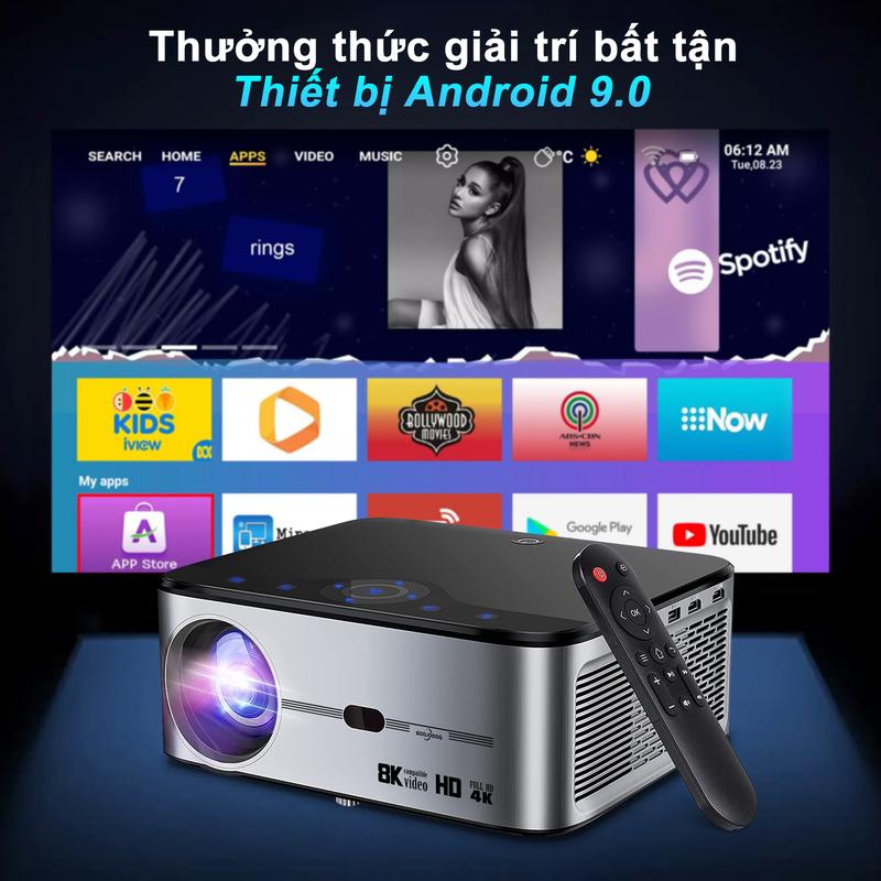 Product Introduction of Máy Chiếu GOOJODOQ Wifi 8k Full HD 1080p 15000 LM Hỗ Trợ Android Bằng Đồng Bộ Màn Hình Smartphone Projector 7