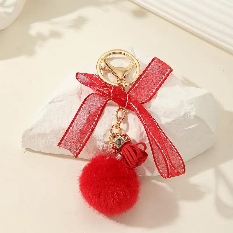 GANTUNGAN TAS GANTUNGAN DOMPET / AKSESORIS TAS / GANTUNGAN POM BULU / GK 03 4