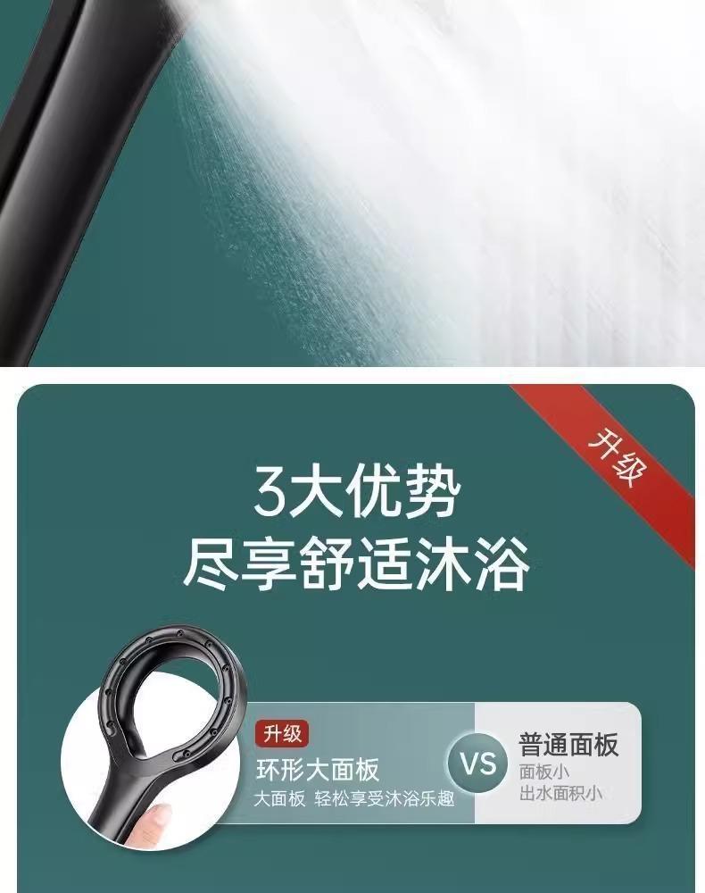 Product Introduction of New Ring-Shaped Pressurized Shower Head Ring-Shaped Shower Nozzle Rain Shower Home Handheld Ring-Shaped Pressurized Shower Wholesale 1