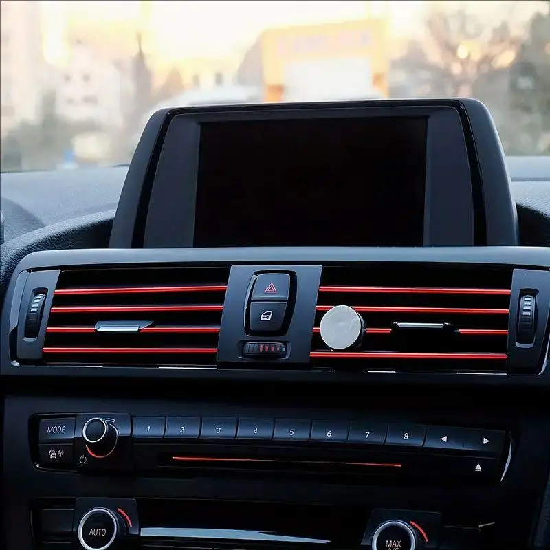 Car Air Conditioner Outlet Decorative Strip, U-shaped Chrome-plated Car Air Conditioner Outlet Decorative Strip, Car Interior Decoration Accessories